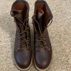 Men’s new Carolina Loggers steel toe size 9.5 2E